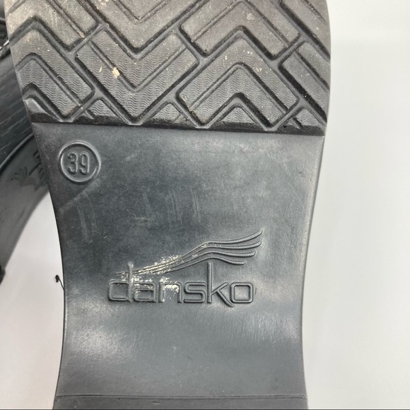 DANSKO Classic Comfort Black Leather Work Clog Shoes 39 - Picture 11 of 16